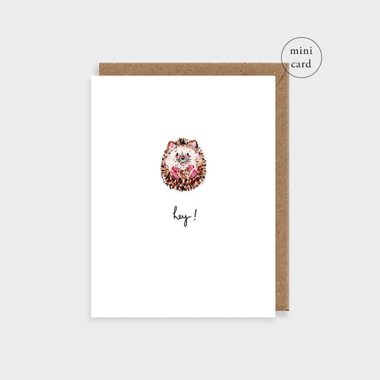 Hedgehog Mini Greetings Card