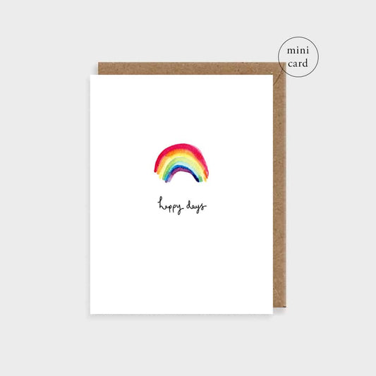 Rainbow Mini Greetings Card