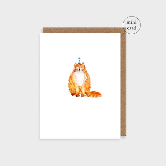 Cat Mini Greetings Card