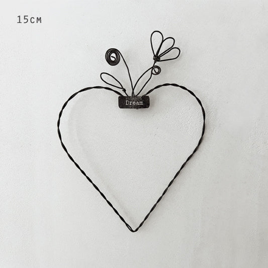 Medium Metal Hanging Heart Dream