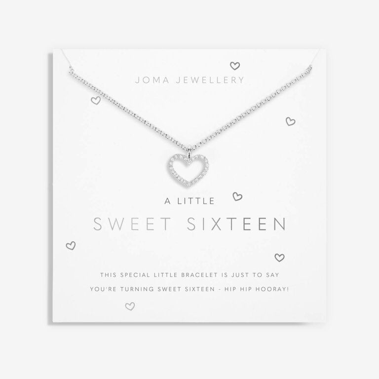 A Little Sweet Sixteen Silver Necklace