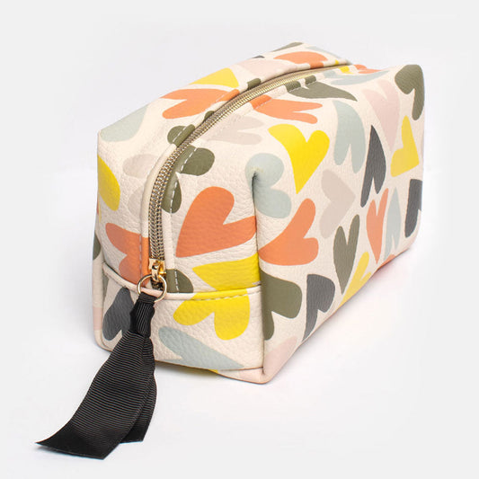 Multi Heart Cube Cosmetic Bag