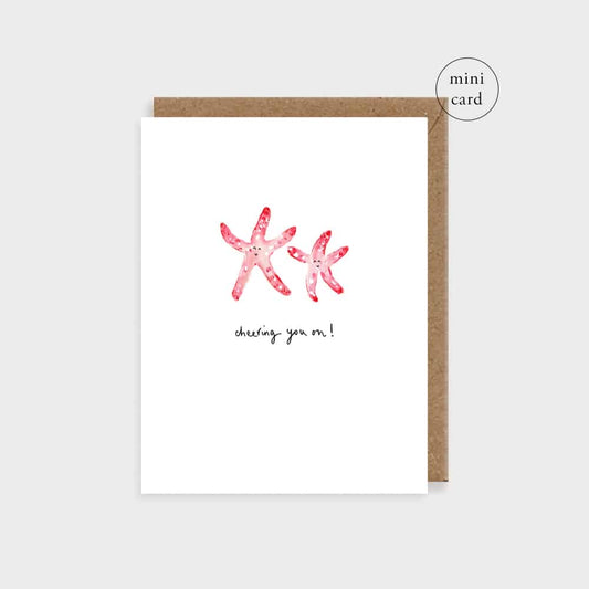 Starfish Mini Greetings Card