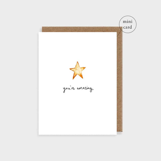 Star You’re Amazing Greetings Card