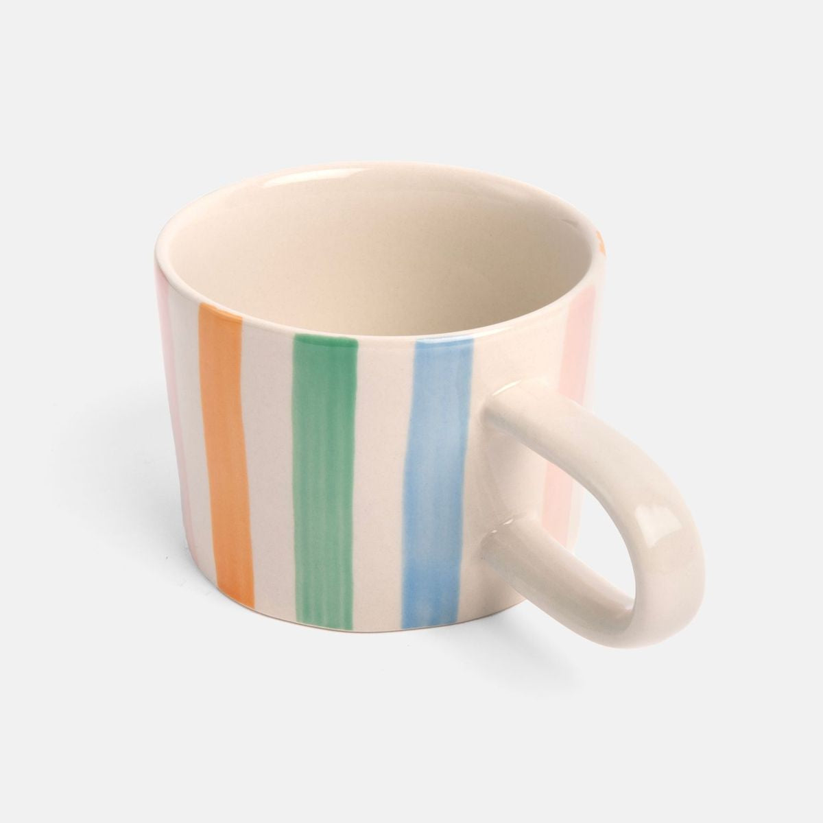 Pastel Striped Ceramic Mug