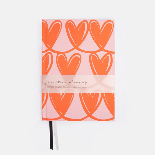 Pink Heart A5 Hardback Notebook