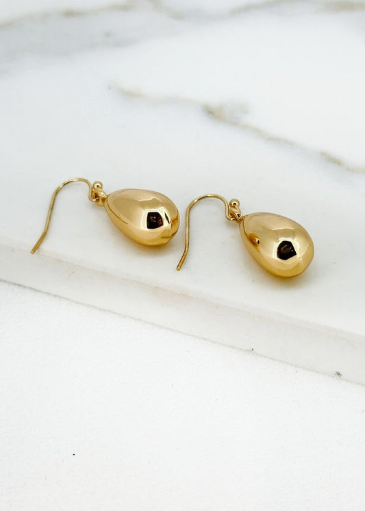 Envy Teardrop Earrings Gold