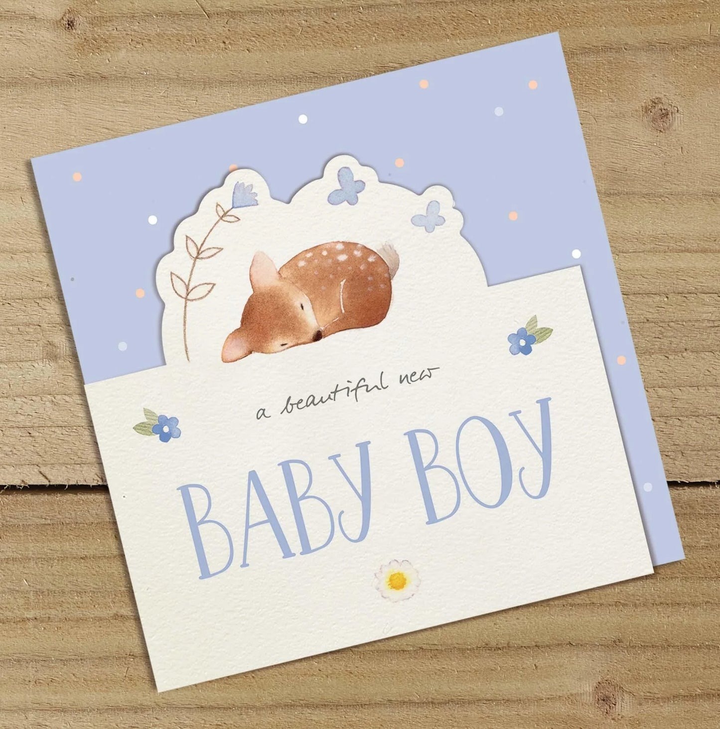 New Baby Boy Greetings Card
