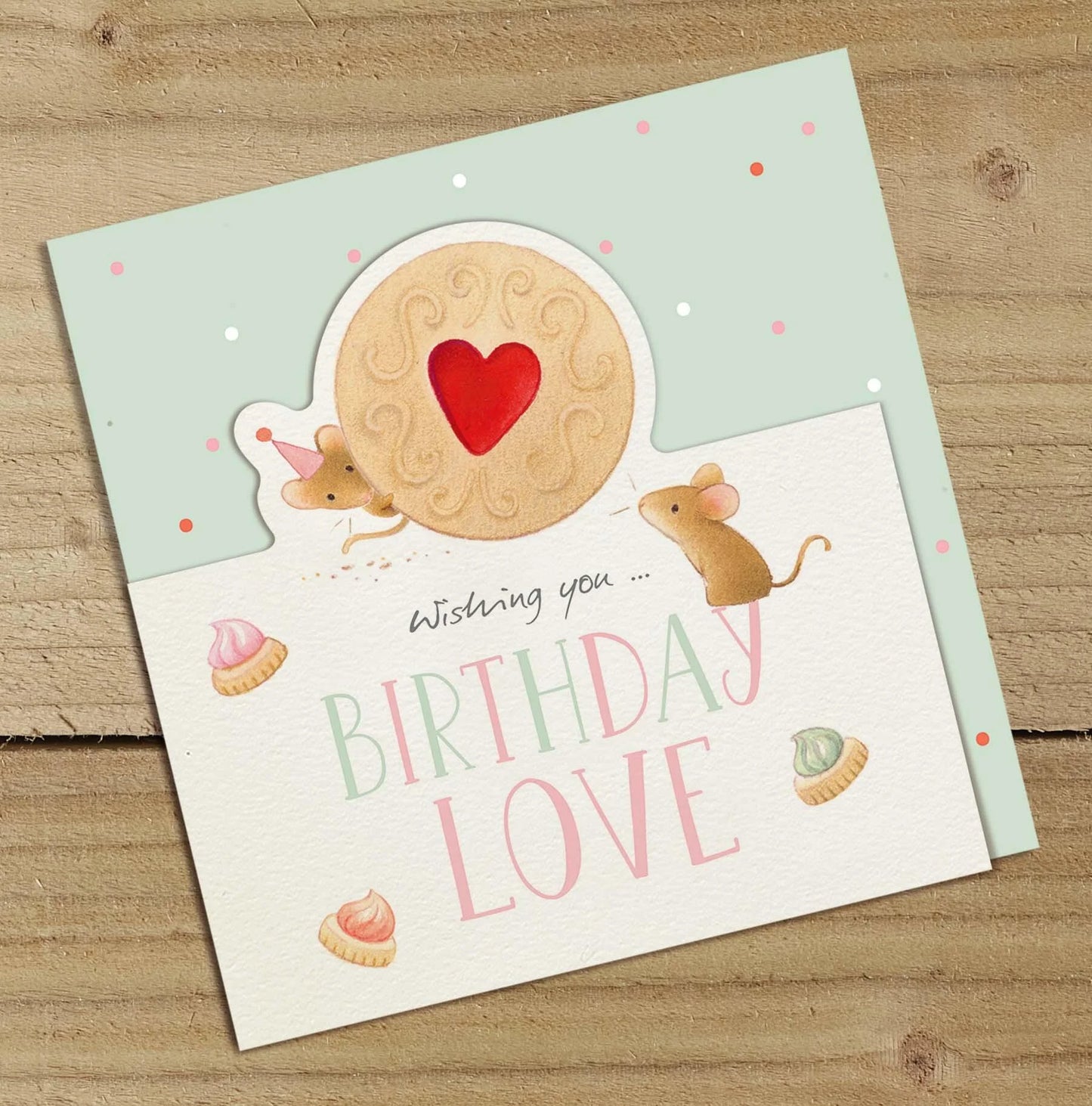 Jammie Dodger Birthday Greetings Card