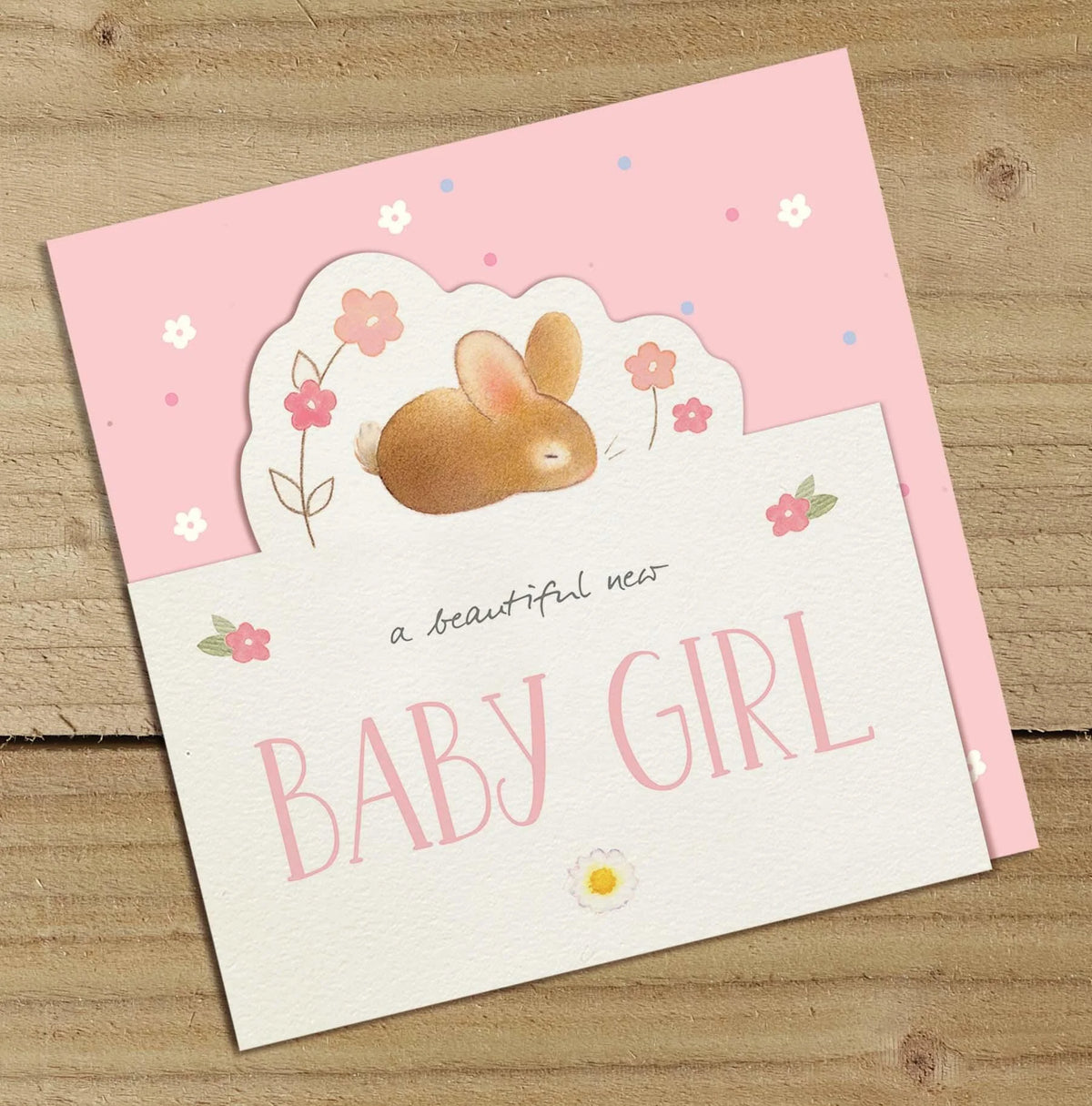 New Baby Girl Greetings Card