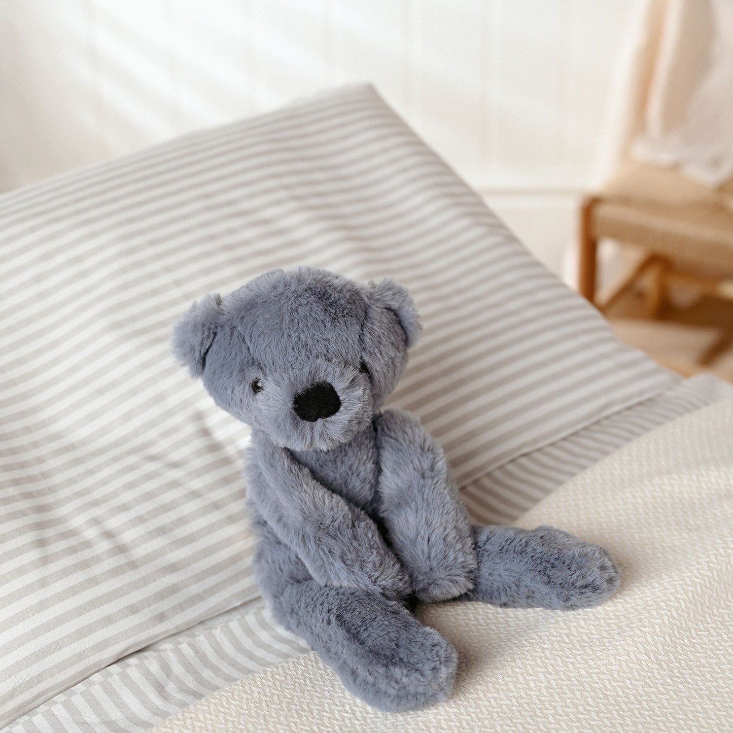 Softies Pip The Plush Long Leg Blue Teddy Bear