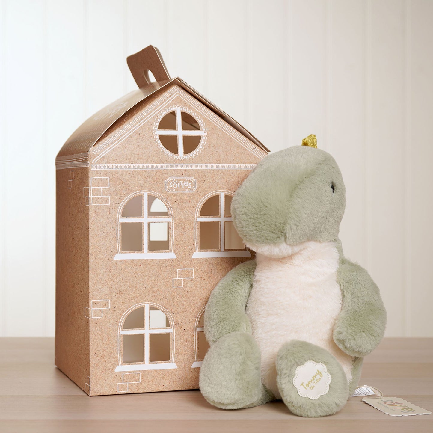 Softies Tommy The Green Dinosaur Plush