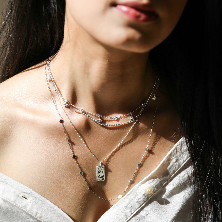 Stainless steel on sale star necklace