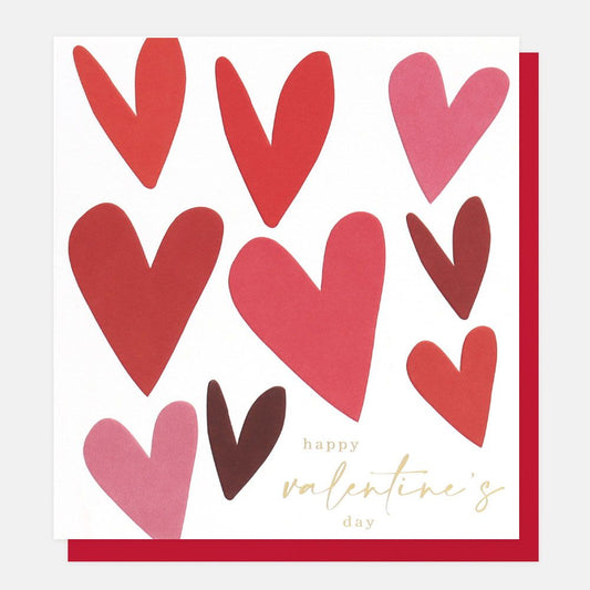 Happy Valentine’s Day Hearts Greetings Card