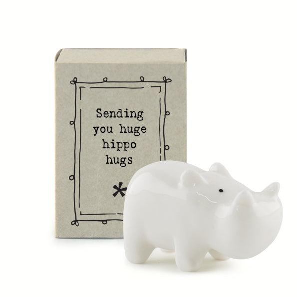 Matchbox Porcelain Hippo Hugs