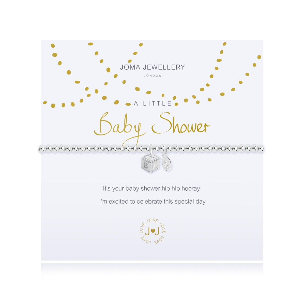 A Little Baby Shower Silver Bracelet
