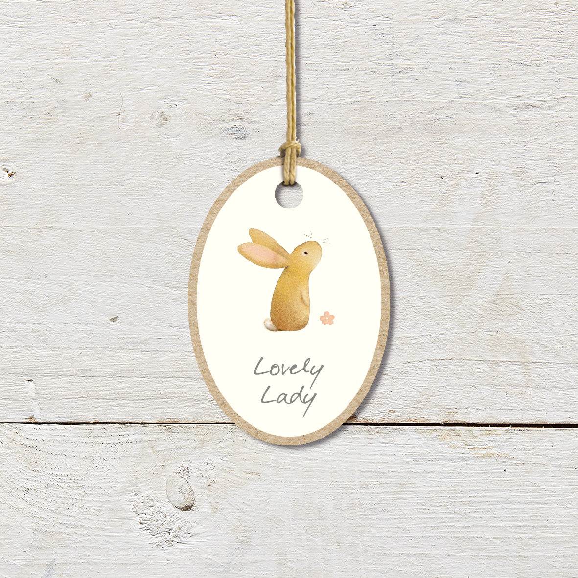 Lovely Lady Bunny Plaque