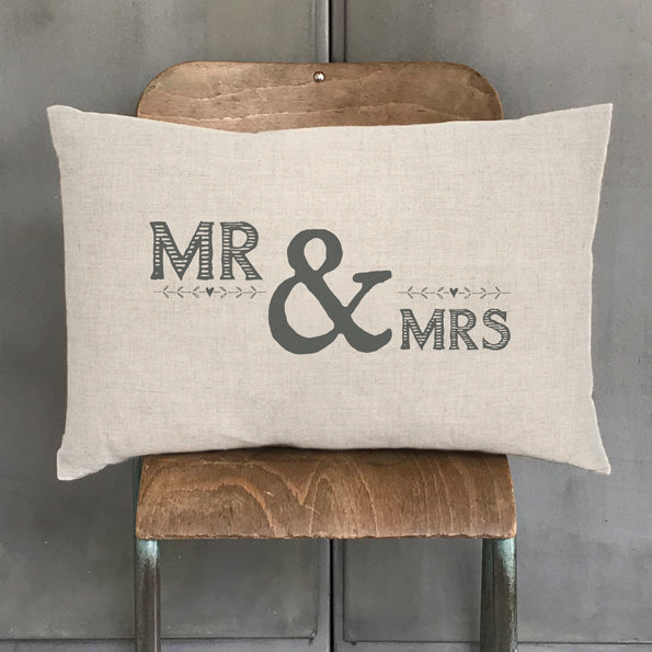 Mr & Mrs Long Cushion