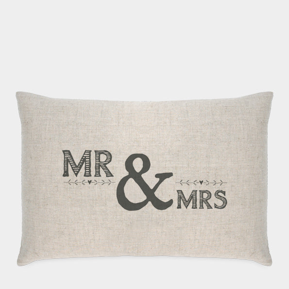 Mr & Mrs Long Cushion