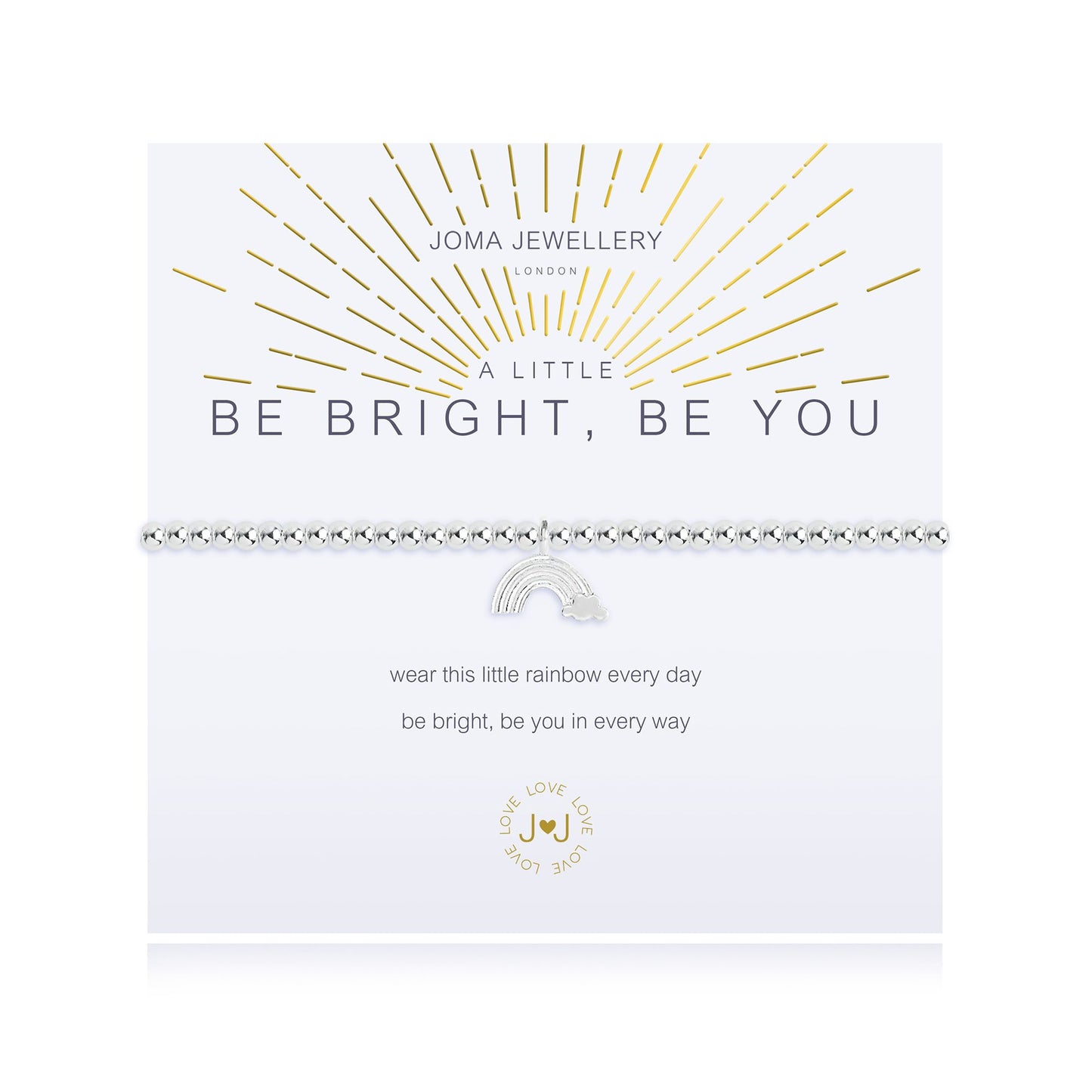 A Little Be Bright Be You Silver Bracelet