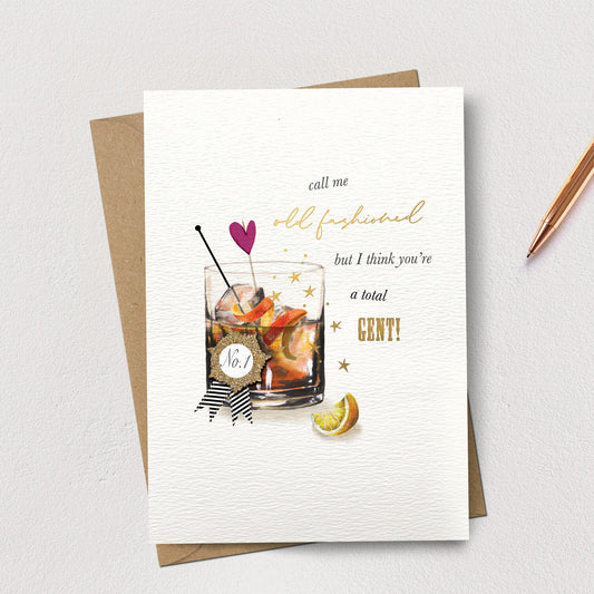 Old Fashioned Gent Greetings Card