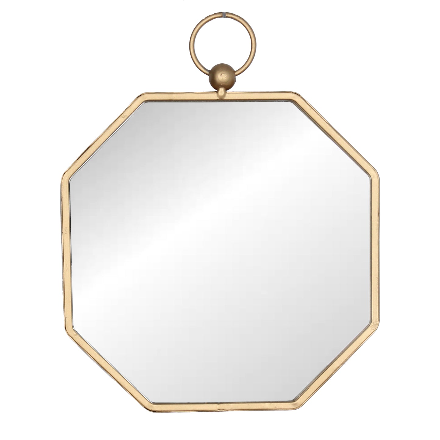 Large Gold Octagon Wall Mirror