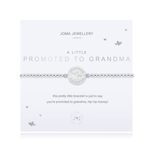 A Little Promoted To Grandma Silver Bracelet