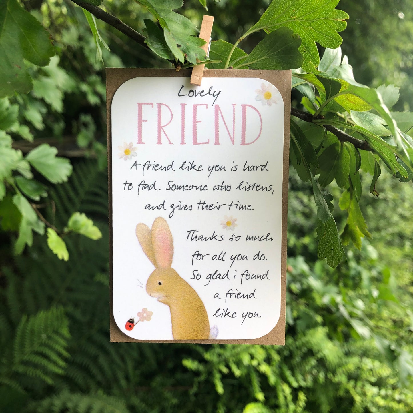 Little Keepsake Card Lovely Friend