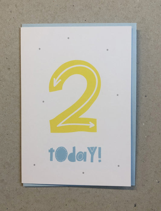 Kiddiwinks Birthday Greetings Card Age 2