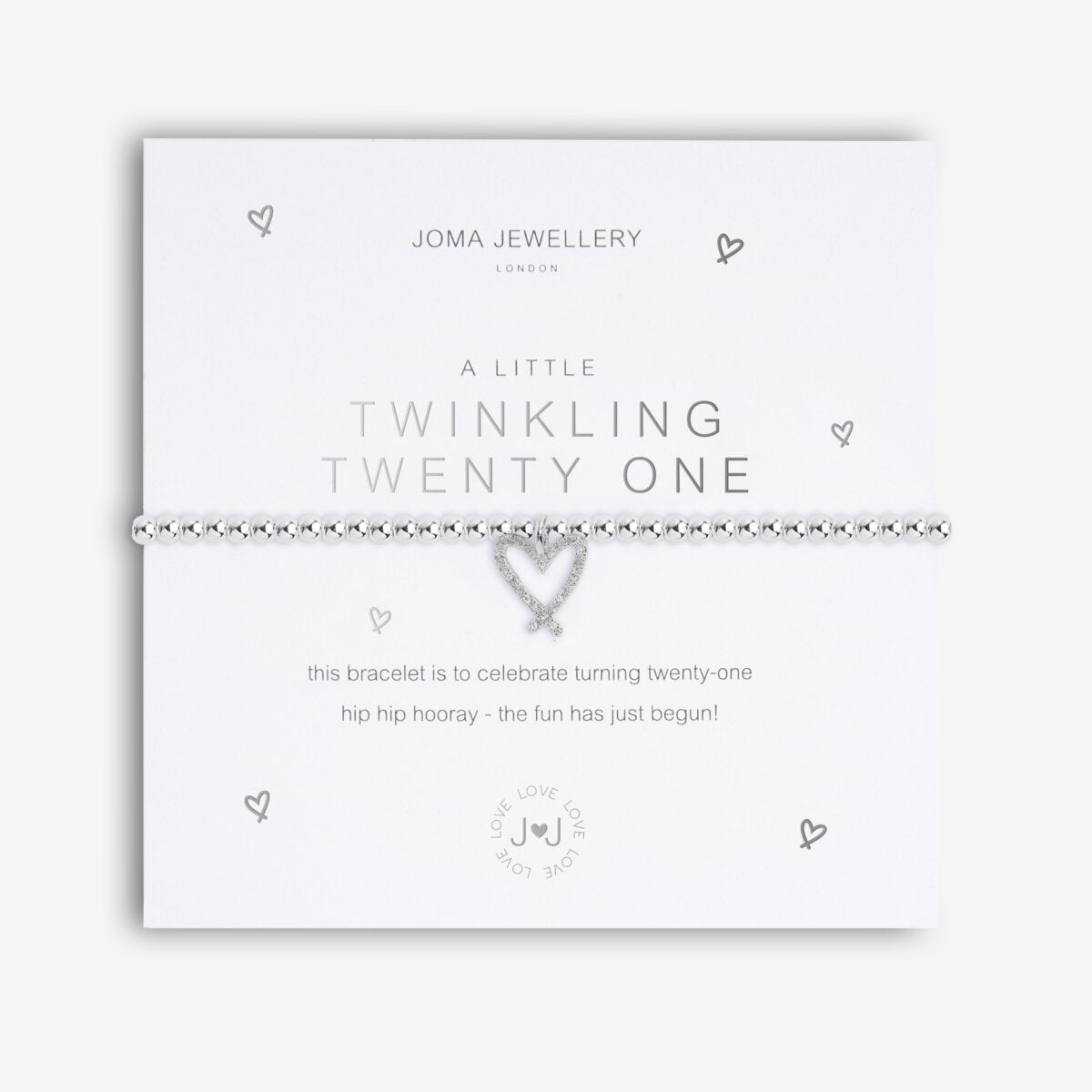 A Little Twinkling Twenty One Silver Bracelet