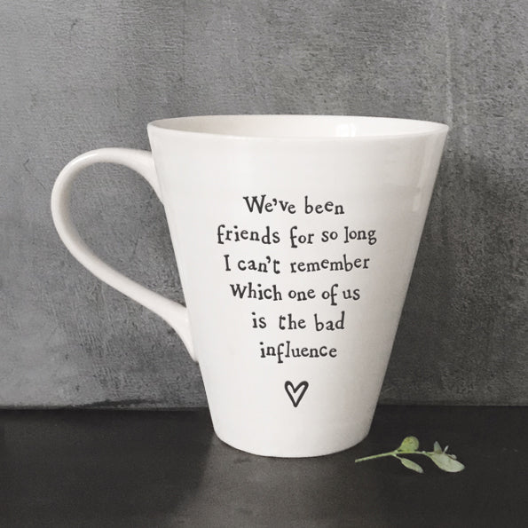 Boxed Porcelain Mug Bad Influence