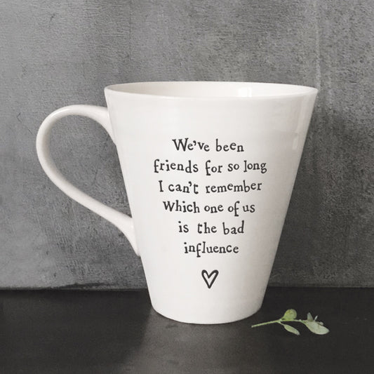 Boxed Porcelain Mug Bad Influence