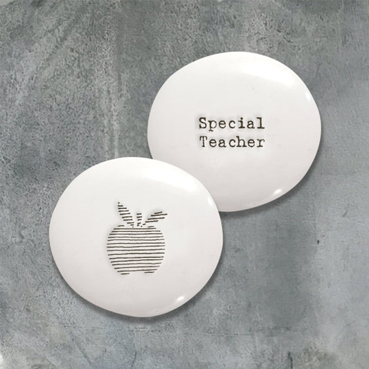 Porcelain Pebble Special Teacher