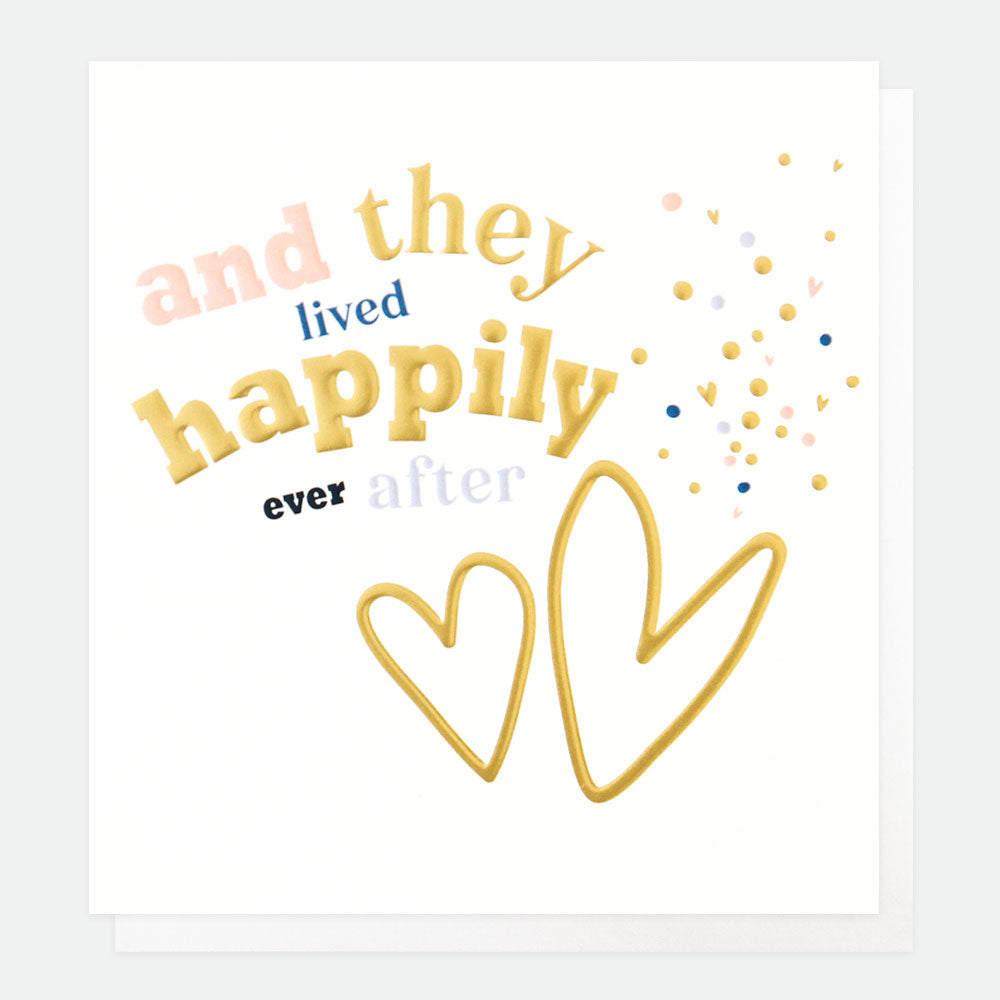 They Lived Happily Ever After Wedding Greetings Card
