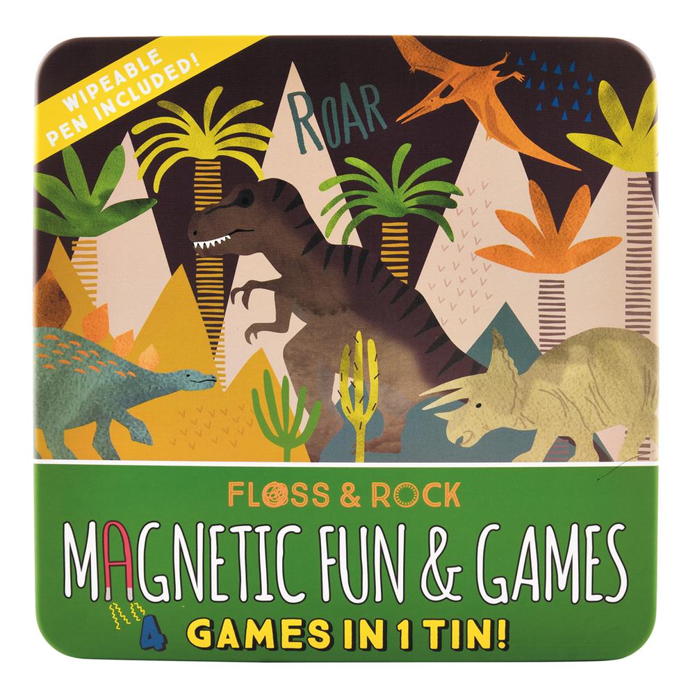 Dinosaur Magnetic Fun & Games In A Tin