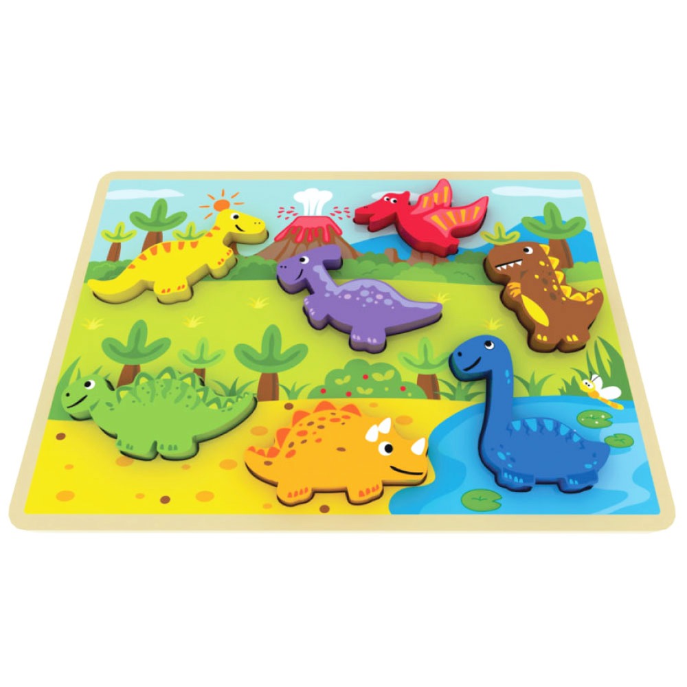 Wooden Chunky Dinosaur Puzzle