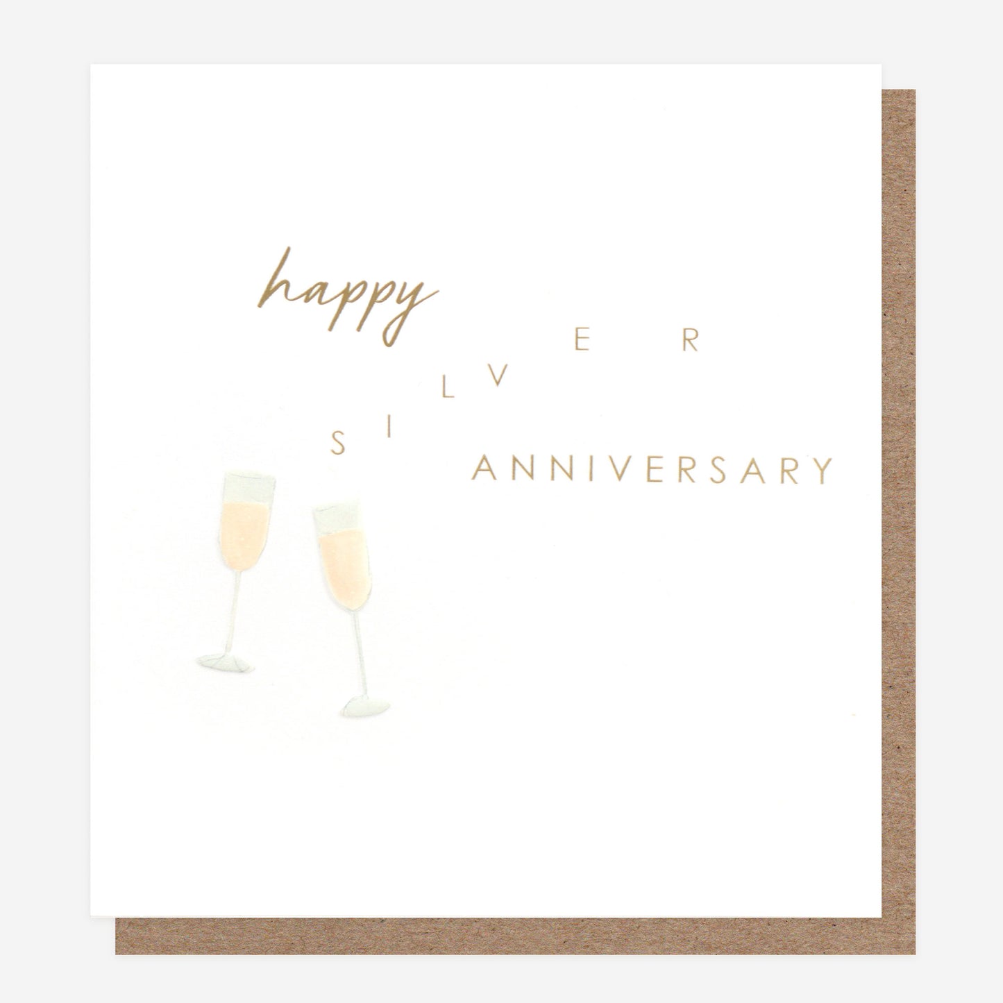 Happy Silver Anniversary Greetings Card