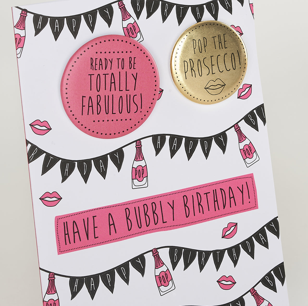Paper Sole Bubbly Birthday Greetings Card