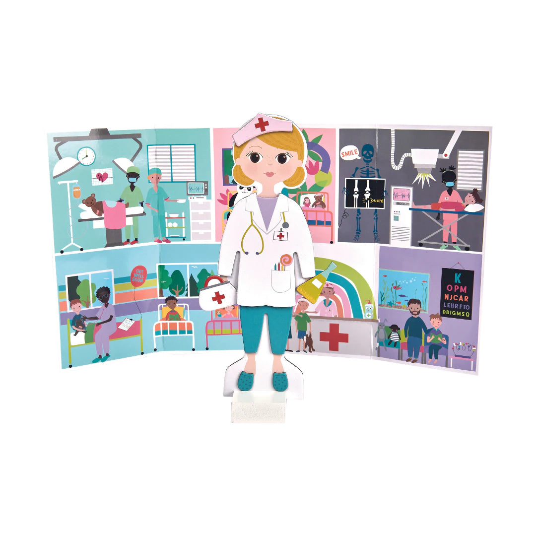 Florence Wooden Magnetic Dress Up Doll