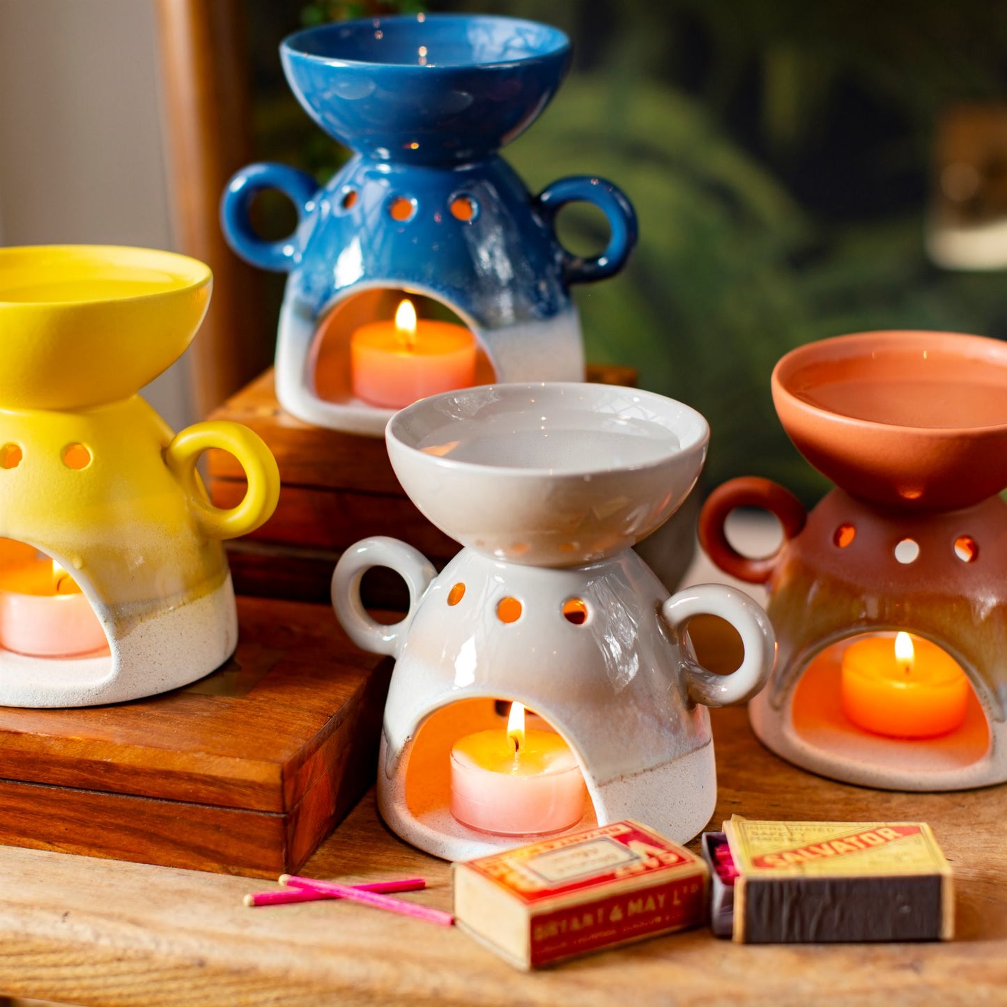 Mojave Glaze Grey Ceramic Oil Burner