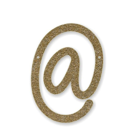 Meri Meri Gold Glitter Bunting Symbols