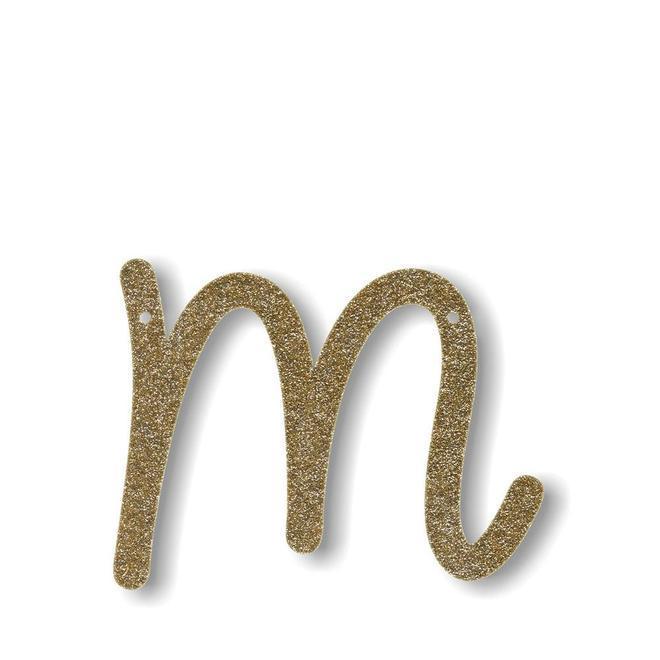 Meri Meri Gold Glitter Alphabet Bunting