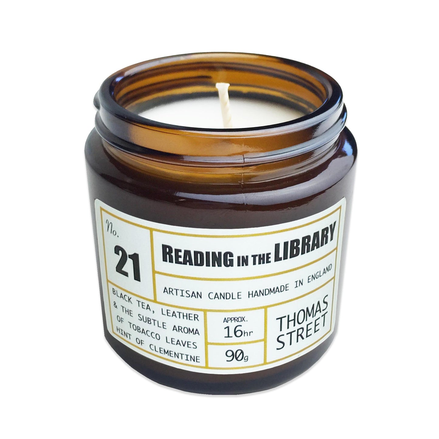 Thomas Street Apothecary Candle Jar 200g Reading In The Library