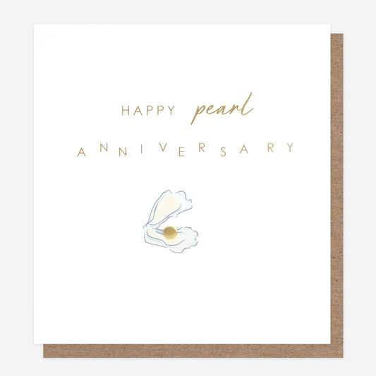 Happy Pearl Anniversary Greetings Card