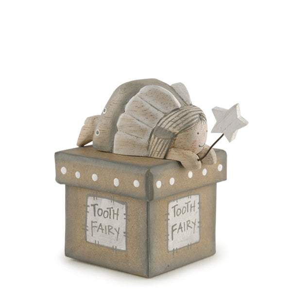 Wooden Fairy Tooth Box Natural