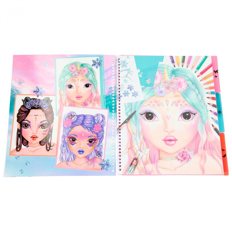 Top Model Create Your Fantasy Face Colouring Book