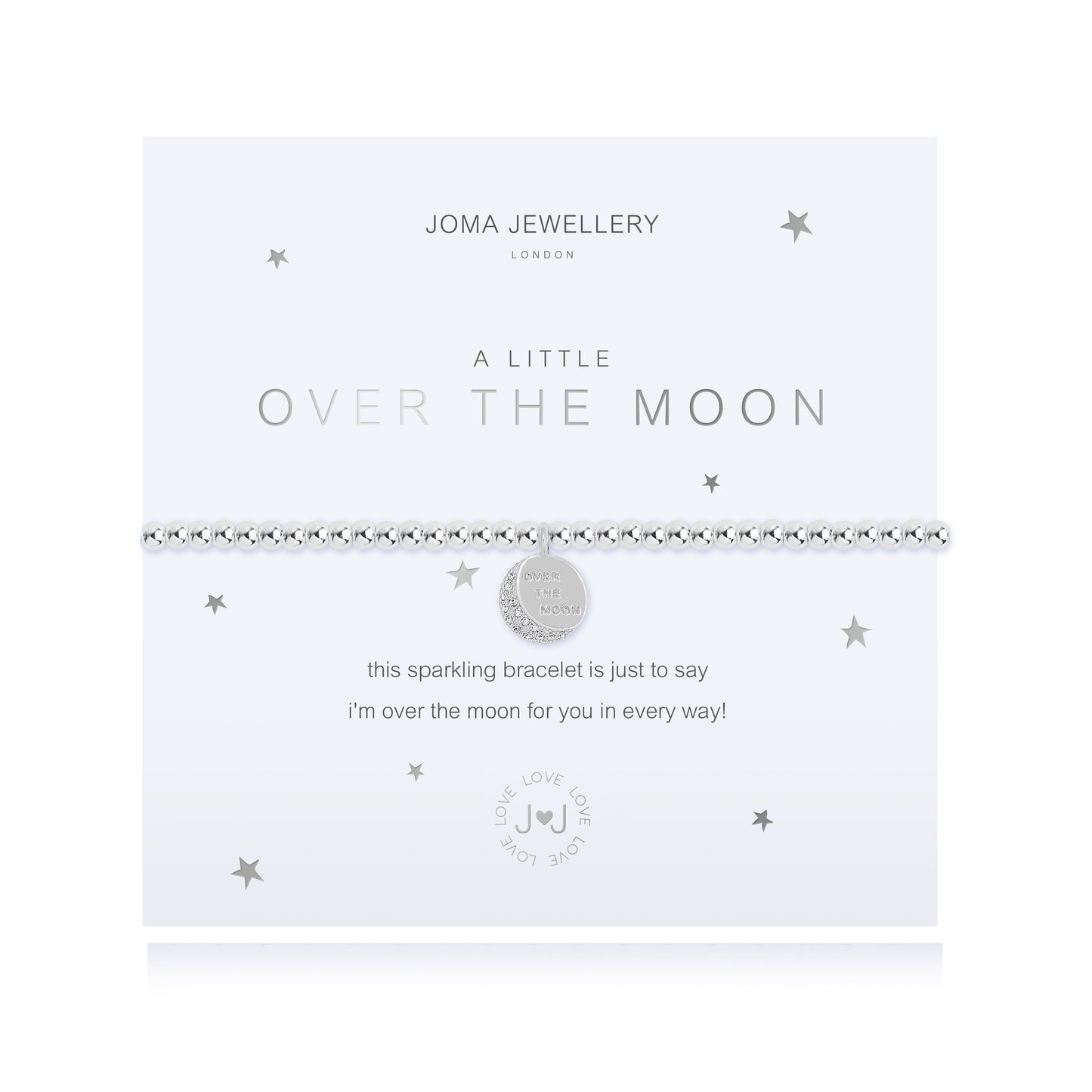 A Little Over The Moon Silver Bracelet