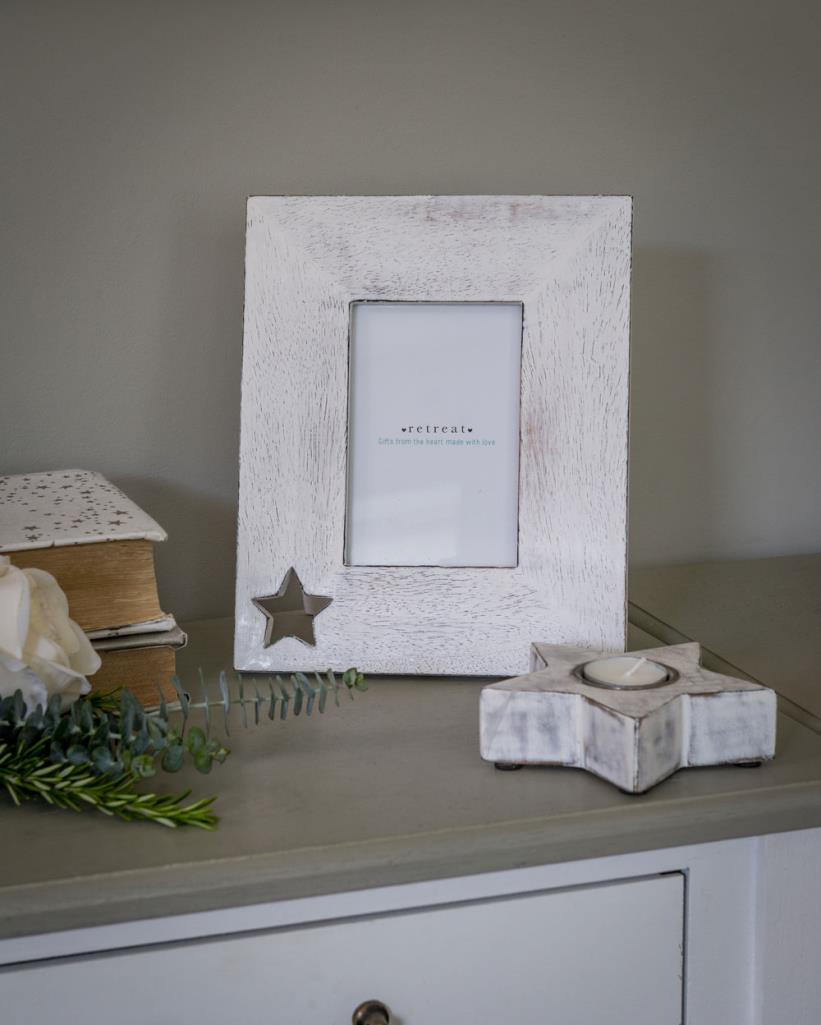 Wooden Frame With Cut Out Star
