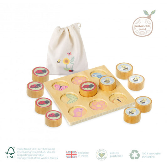 Spring Garden Tic Tac Toe Set