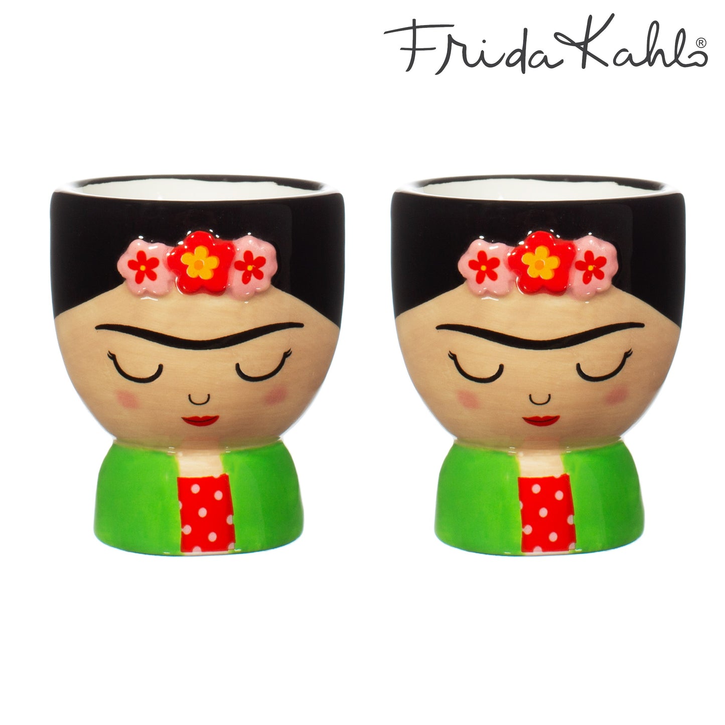 Frida  Kahlo Egg Cups Set Of Two